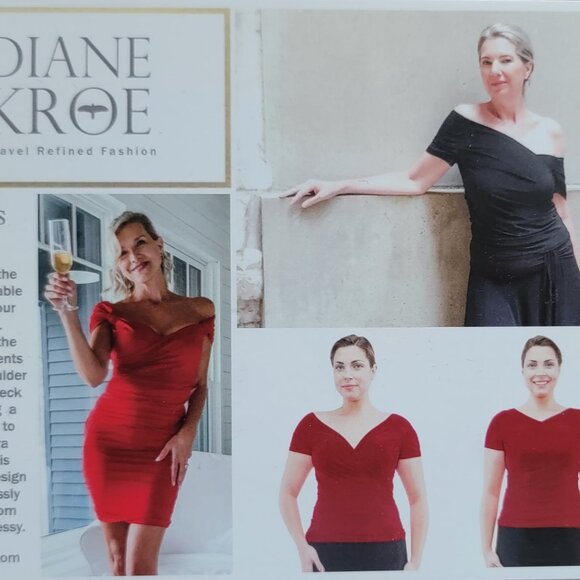 Cross Top & Skort Set designed by Diane Kroe - Picture 5 of 5